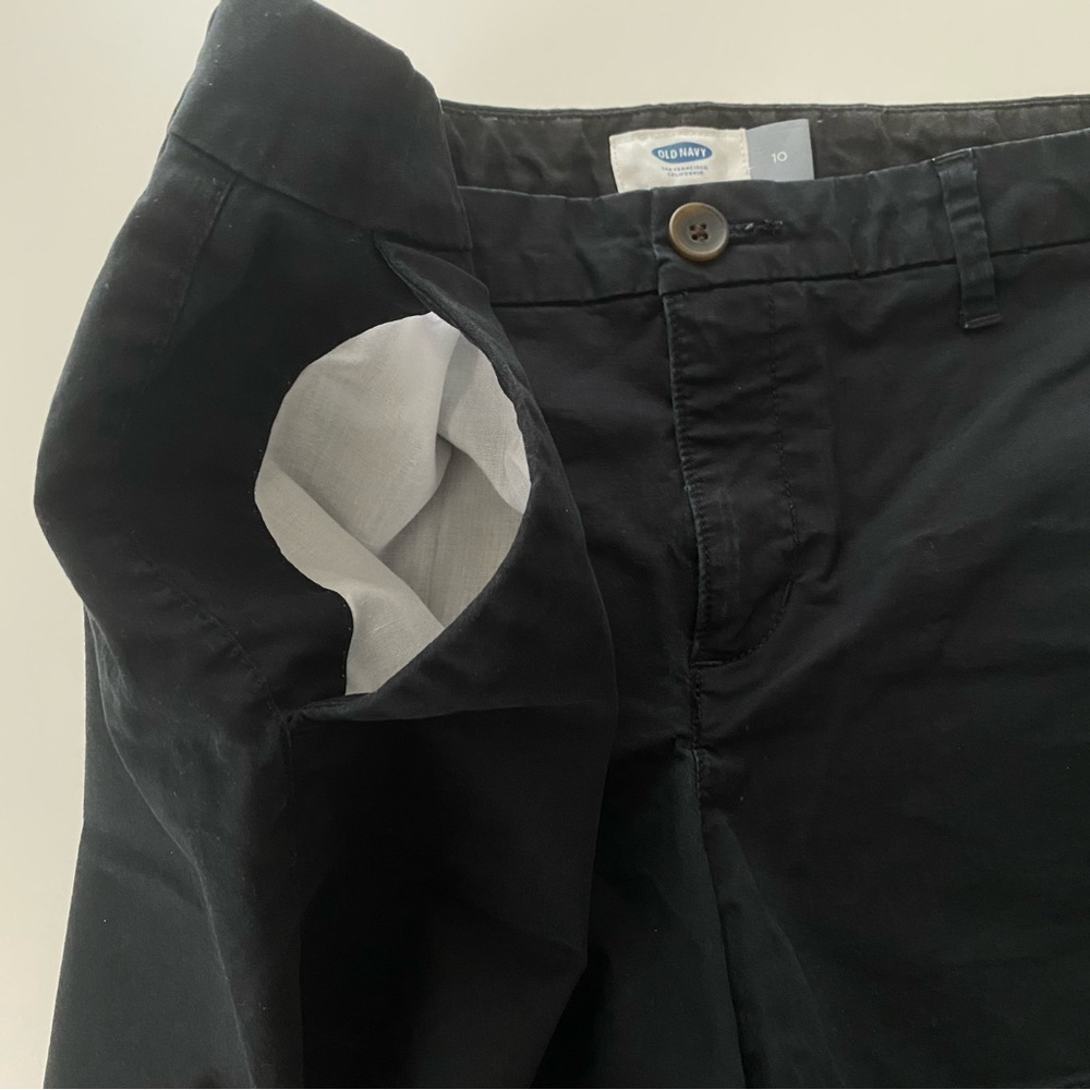 Old Navy Black Chino Shorts Size 10 - Picture 6 of 11